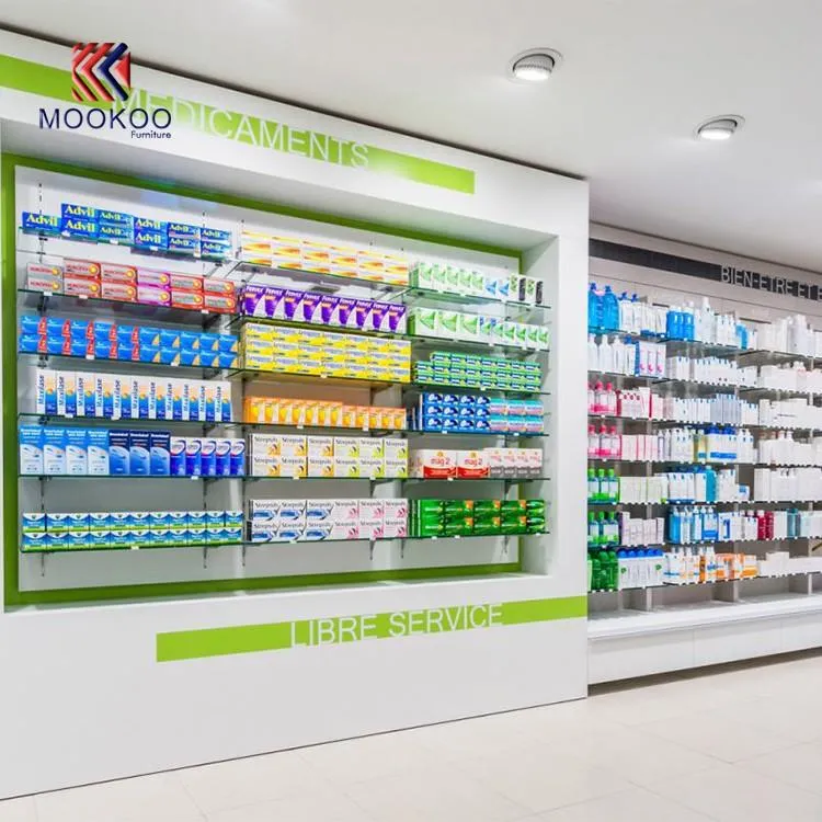Drugstore Display Cabinet Storage Shelves-1