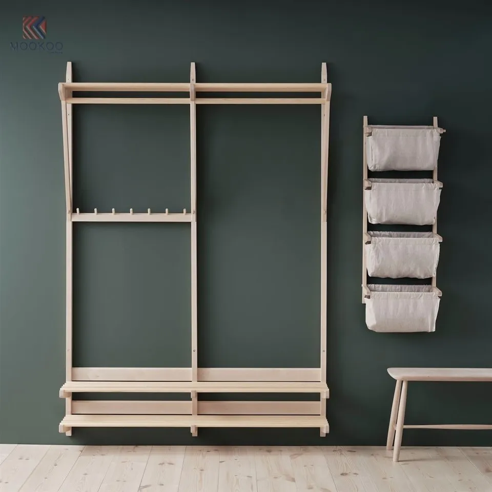 Customized Modern For Metal Garment Rack Freestanding Coat Rack Storage Shelves Entryway Clothes Hanging Organizer suppliers