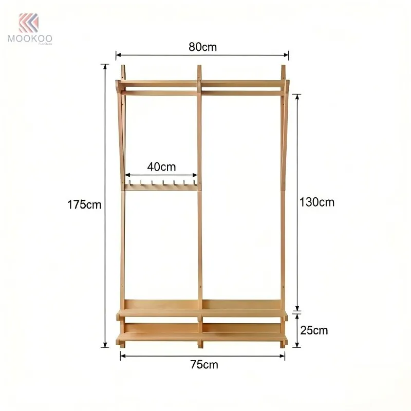 Customized Modern For Metal Garment Rack Freestanding Coat Rack Storage Shelves Entryway Clothes Hanging Organizer high quality