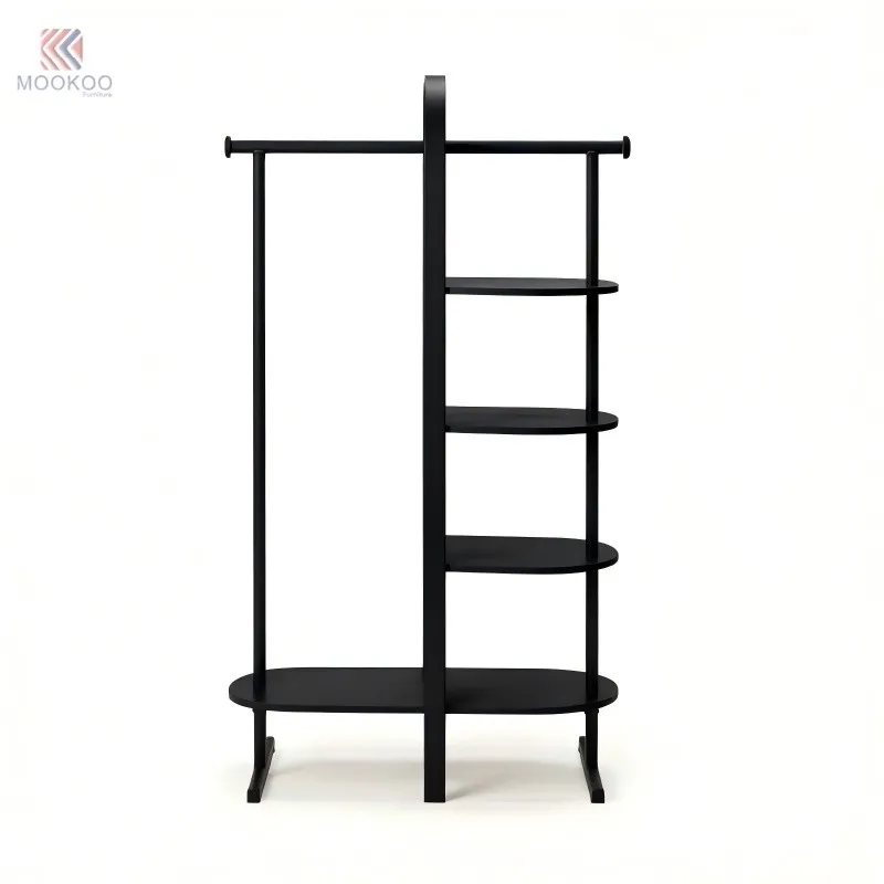 Customized Modern Luxury Metal Clothing Rack Rotating Varnish Finish Easy Assembly For Design high quality