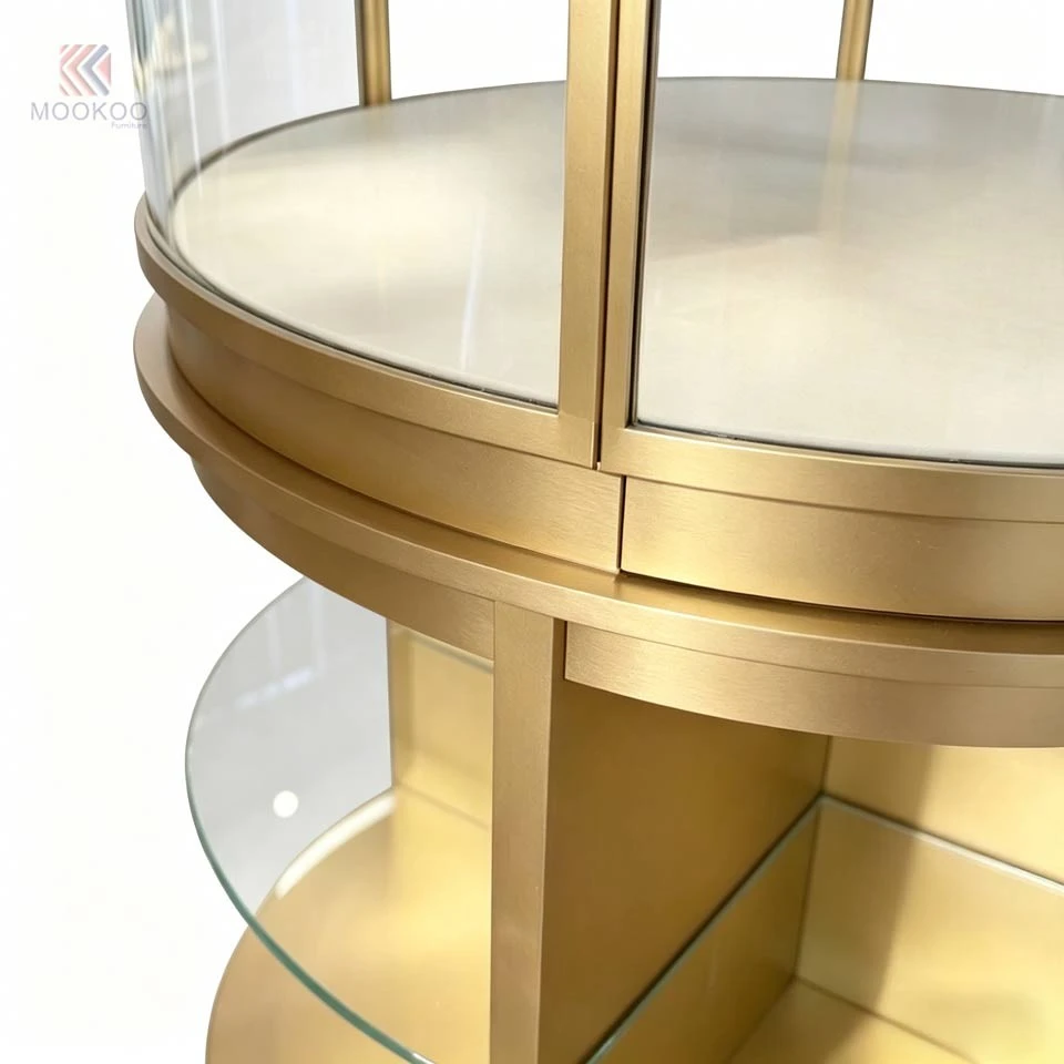 Gold Shop Interior Design Wangdian Showcase high quality