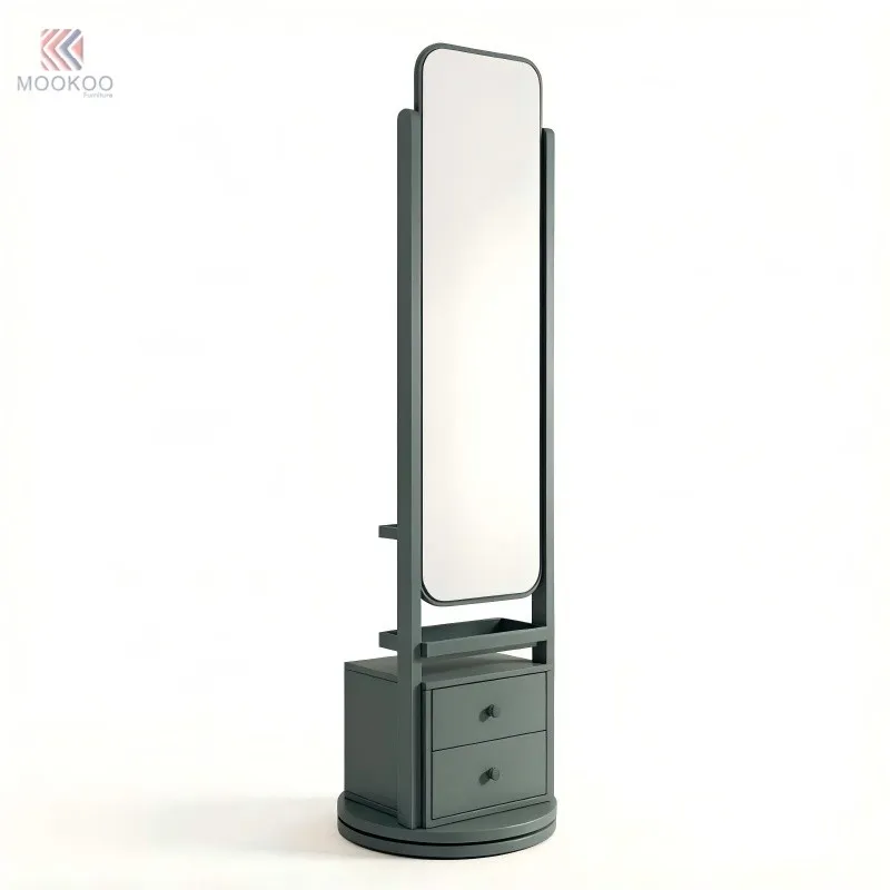 Modern Standing Swivel Dressing Mirror Rack factory