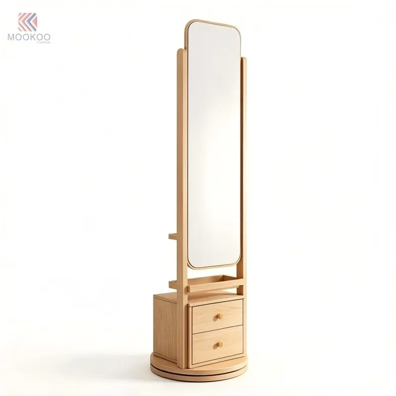 Modern Standing Swivel Dressing Mirror Rack high quality