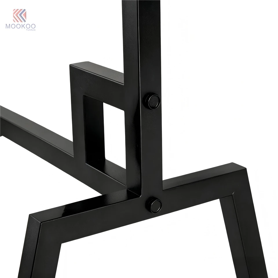 MOOKOO Commercial Double-Rod Rotating Detachable Modern Metal Clothing Display Rack Adjustable Hanging Rods Luxury high quality