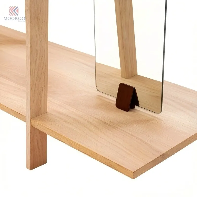 MOOKOO Customized Entryway Hall Coat Rack Full-Length Mirror Storage Bench Drawer Open Shelves Free-Standing price