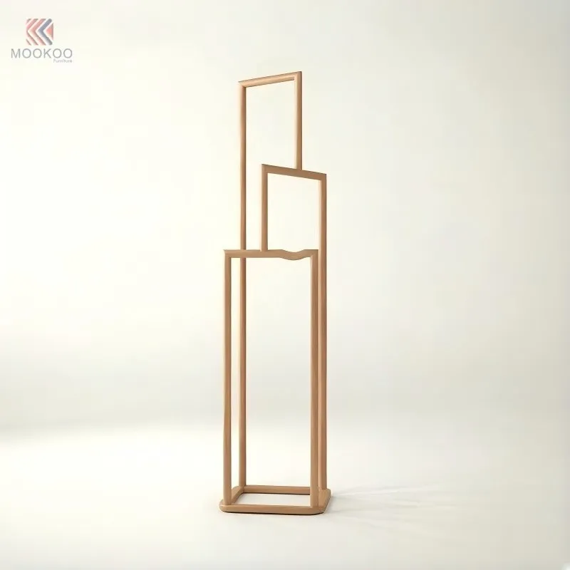 MOOKOO Modern Minimalist Metal Coat Rack Pants Hanger Multifunctional Floor Standing Clothing Display Rack best