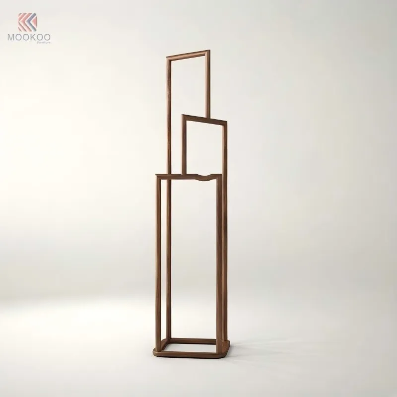 MOOKOO Modern Minimalist Metal Coat Rack Pants Hanger Multifunctional Floor Standing Clothing Display Rack high quality