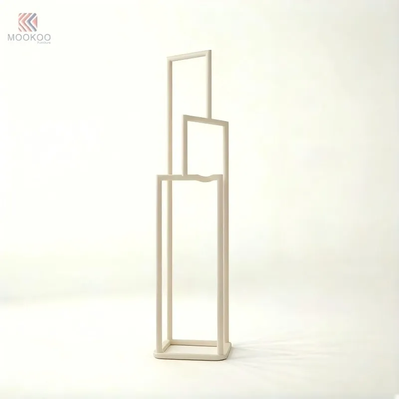 MOOKOO Modern Minimalist Metal Coat Rack Pants Hanger Multifunctional Floor Standing Clothing Display Rack price
