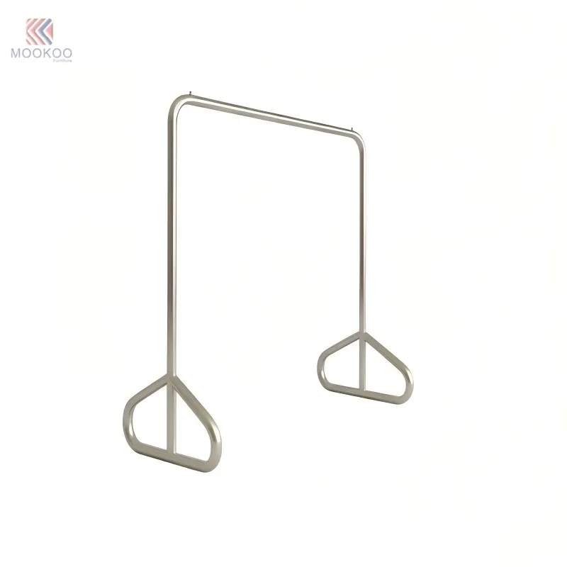 MOOKOO Modern Stainless Steel Customized For Floor Standing Clothing Display Rack 40cm Shelf Storage Cabinet Minimalist high quality