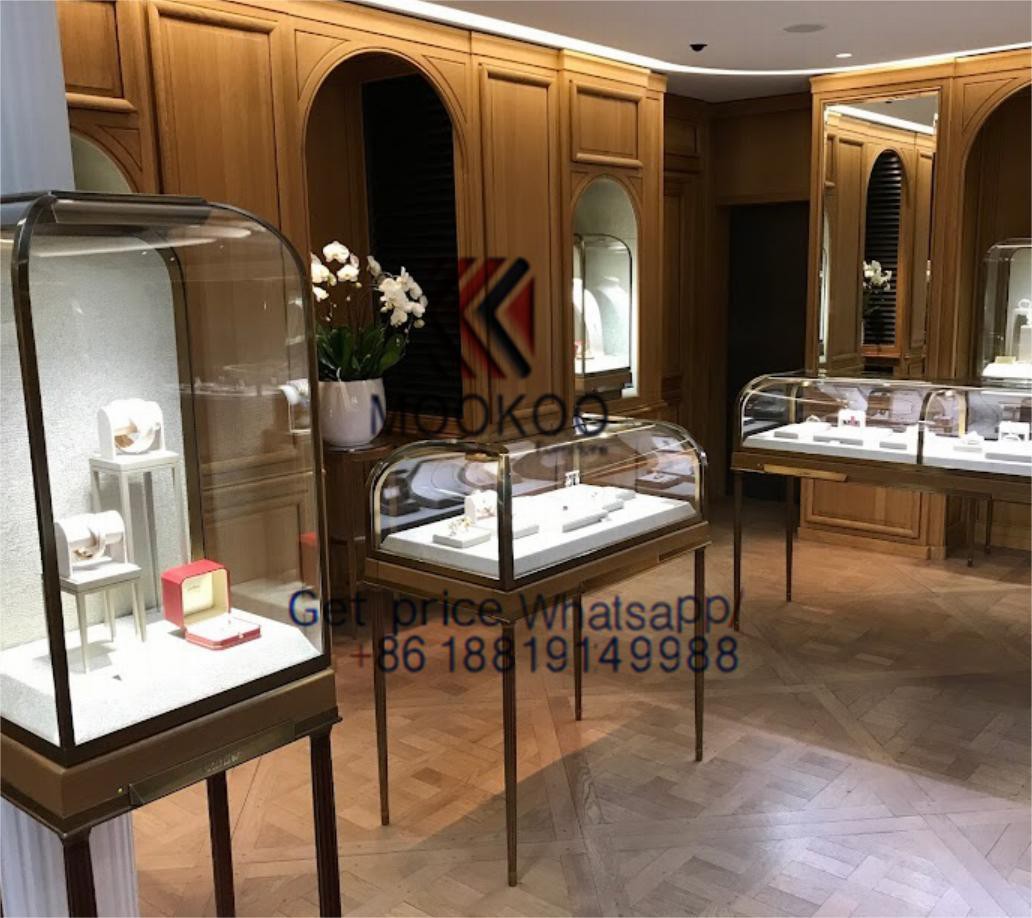 Cartier display showcase gold cabinet 322 Cartier display showcase gold cabinet 322