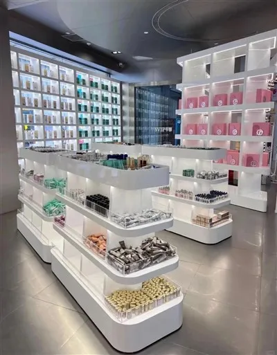 High End Retail Fixtures For Cosmetic Display