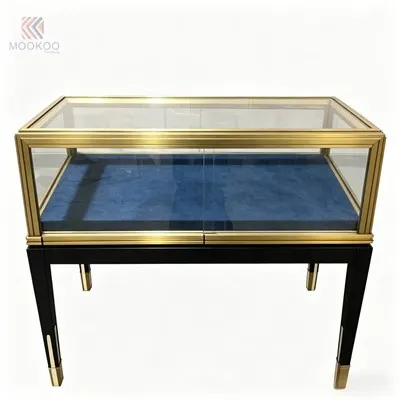 MOOKOO Jewelry Store For With LED Lighting Rotating Design For Construction Easy Assembly Modern Style Oyee Showcase