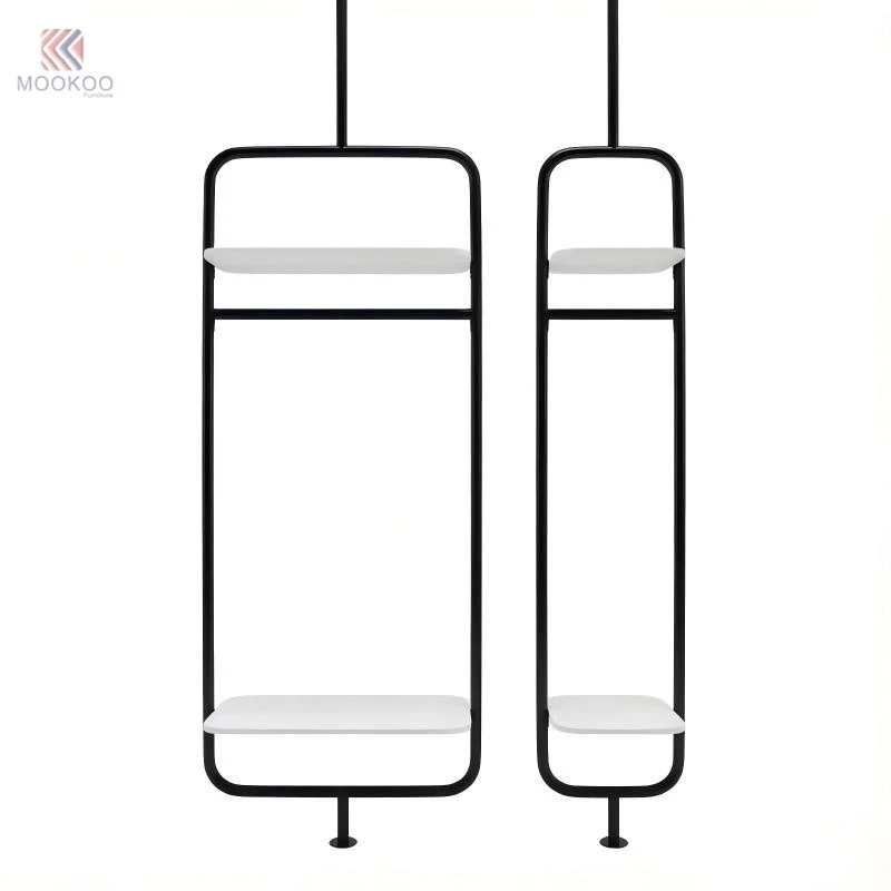 Stainless Steel Customized Clothing Display Rack Heavy Duty Metal Garment Rack Modern Double-Sided Floor Standing Clothes best