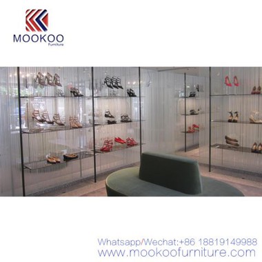 Woman Handbag and Shoe Store Display Shlef