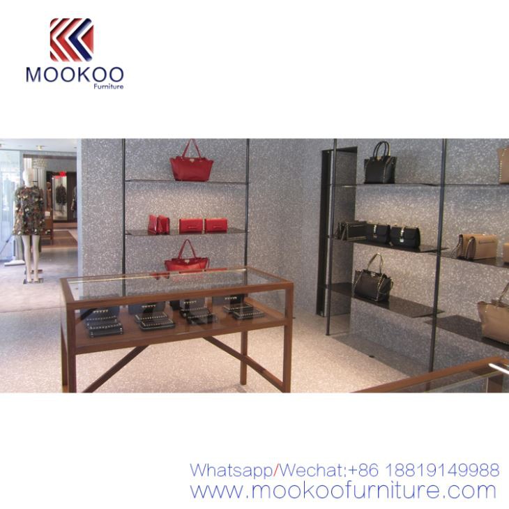 Woman Handbag And Shoe Store Display Shlef