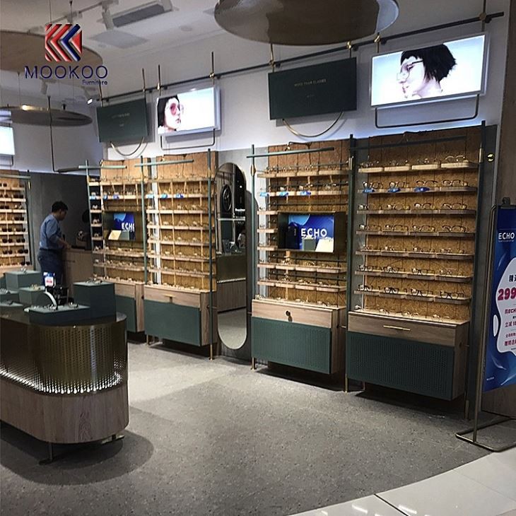 Custom Wood Sunglass Wall Showcase Design