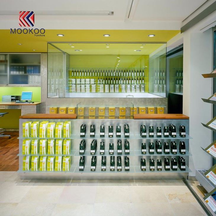 Factory Price Drugstore Interior Showcase