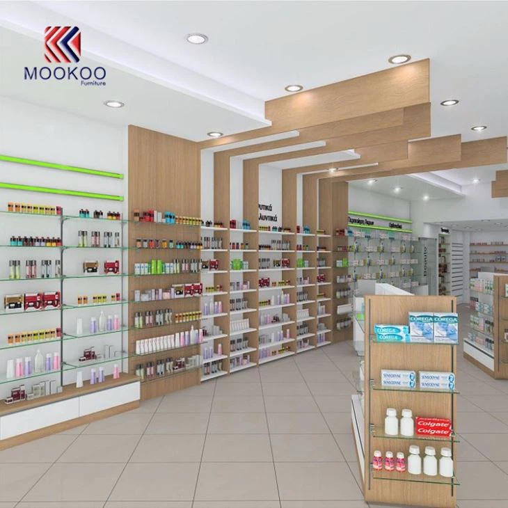 Good Quality Customized Pharmacy Shop Interior Display