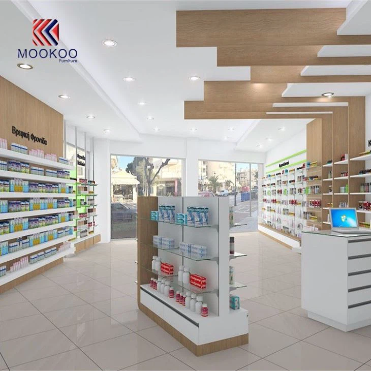 Good Quality Customized Pharmacy Shop Interior Display
