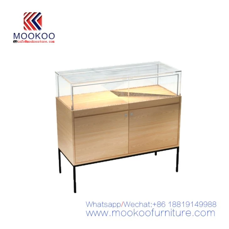 Oak Wooden Jewelry Display Store Stand