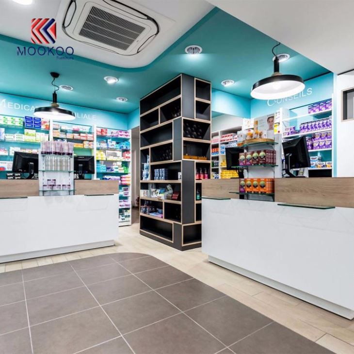 Retail Pharmacy Shop Counter Design