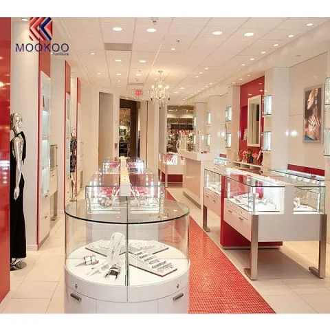 Good Quality Jewelry Showcase Display Furniture Retail Fixture Supply