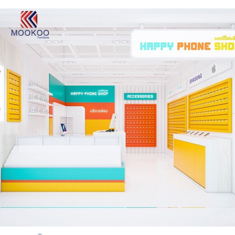 Colorful Phone Shop Interior Design