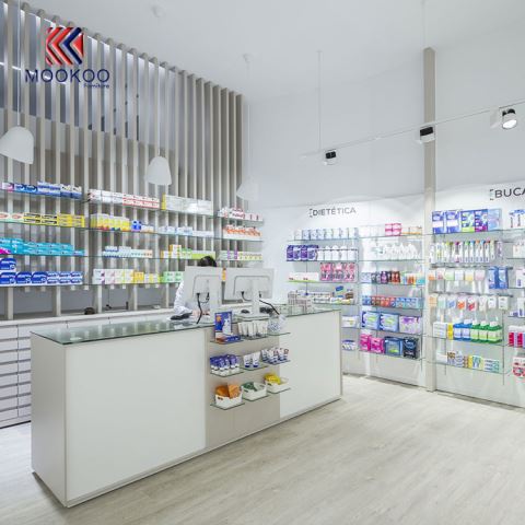 European Stylish Pharmacy Display Furniture