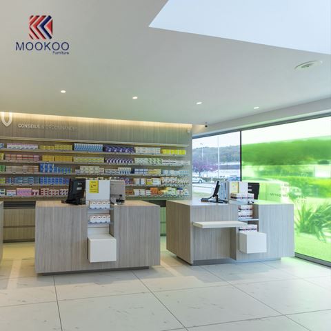 High Quality Pharmacy Counter Design