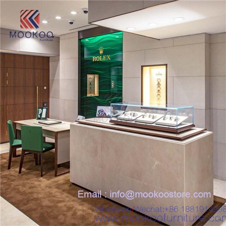 Luxury Rolex Watch Showroom Fixtures Supplier